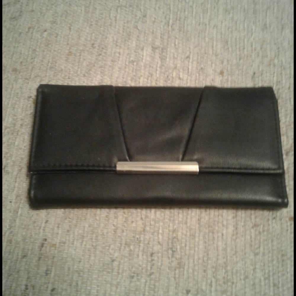 Black ladies foldable Wallet